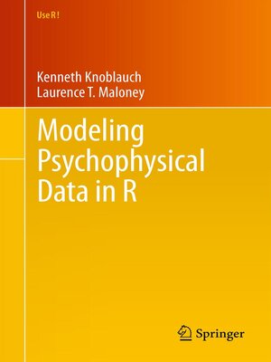 cover image of Modeling Psychophysical Data in R